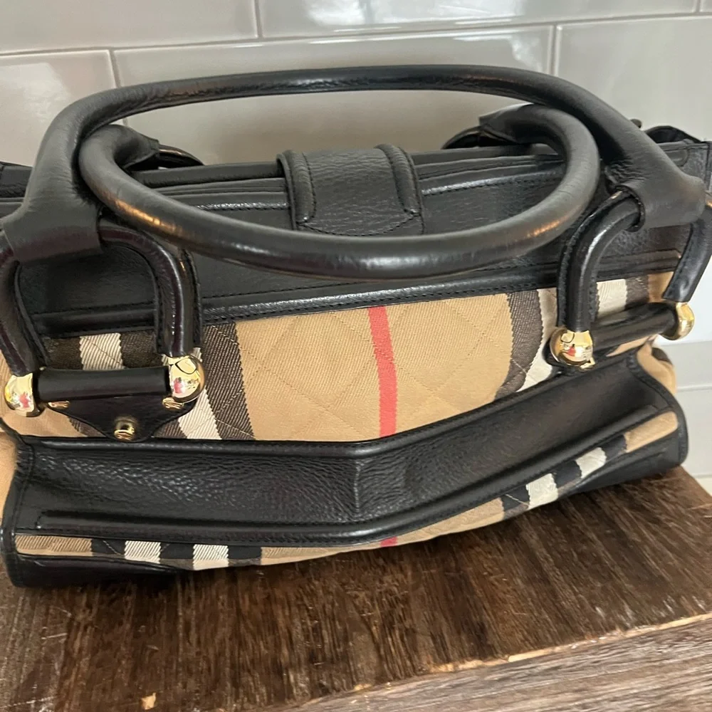 Luxury Black and Tan Designer Men's Bag